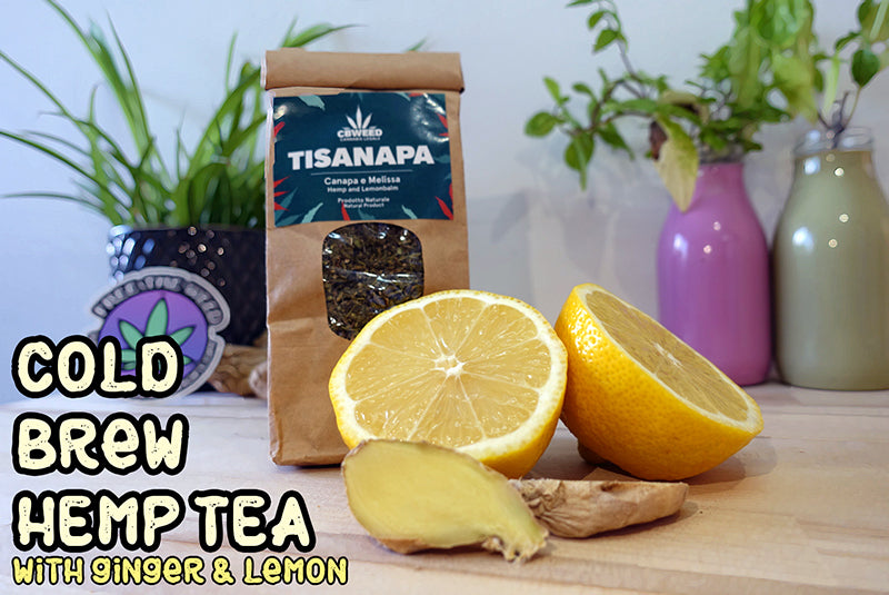 Cold Brew Hemp Tea with Ginger & Lemon