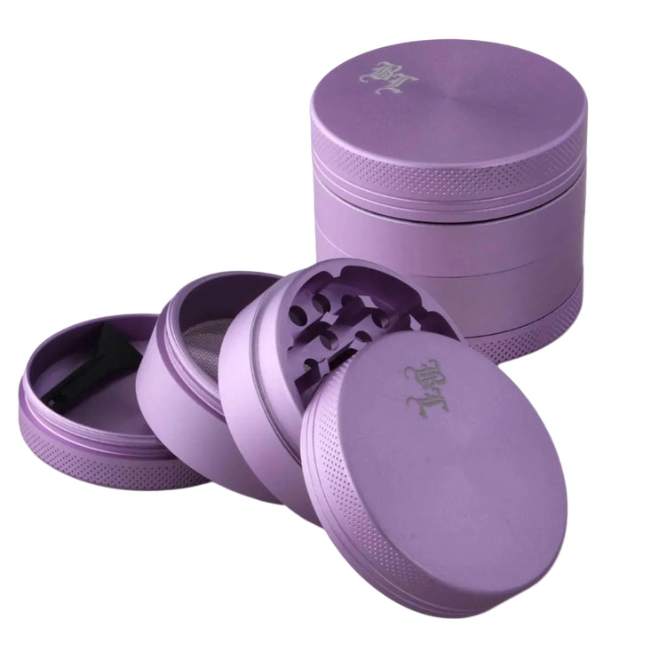 Aluminium Grinder 4-part satin matt by Black Leaf