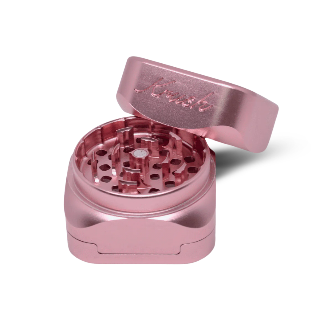 Krush Kube 3 Metallic Grinder - Black Noir/ Stone Grey/ Rose Gold