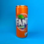 Orange soda can