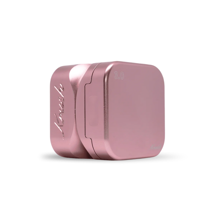 Krush Kube 3 Metallic Grinder - Black Noir/ Stone Grey/ Rose Gold