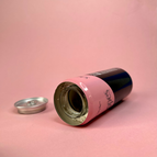 Pink soda can