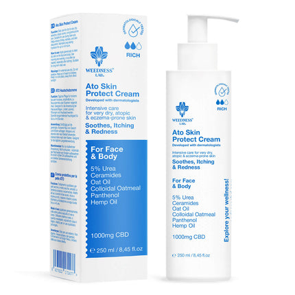 Weedness Dry Skin & Eczema Cream - 1000mg (250ml)