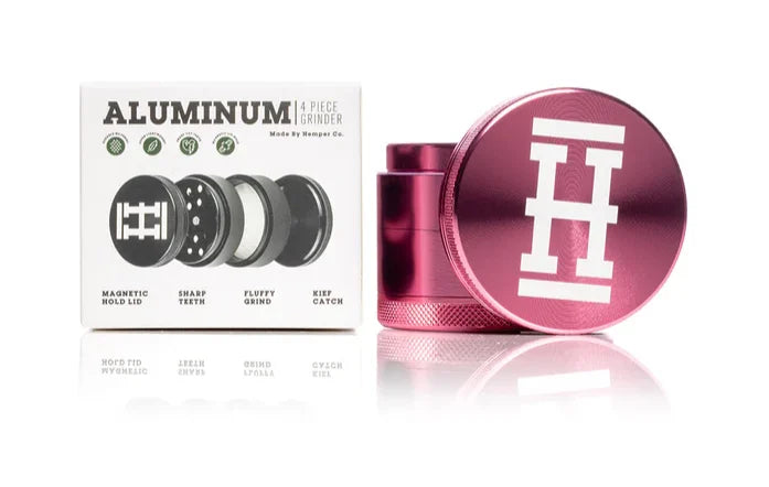 HEMPER - Anodized Aluminum Grinder, 4 parts, (56 mm)