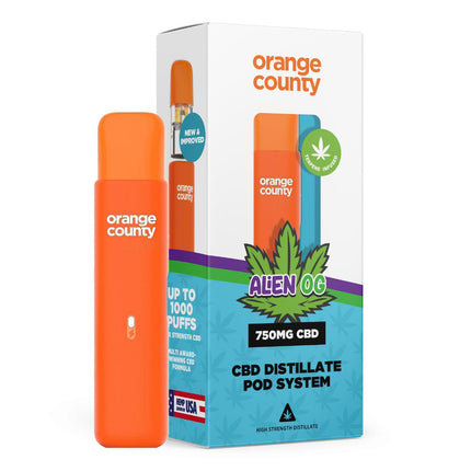Orange County CBD 1ml Pod Vape Pen – 750mg