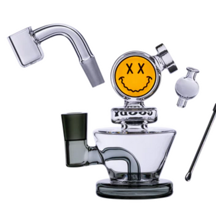 Goody Glass - Big Face Mini Dab Rig 4-Piece Kit