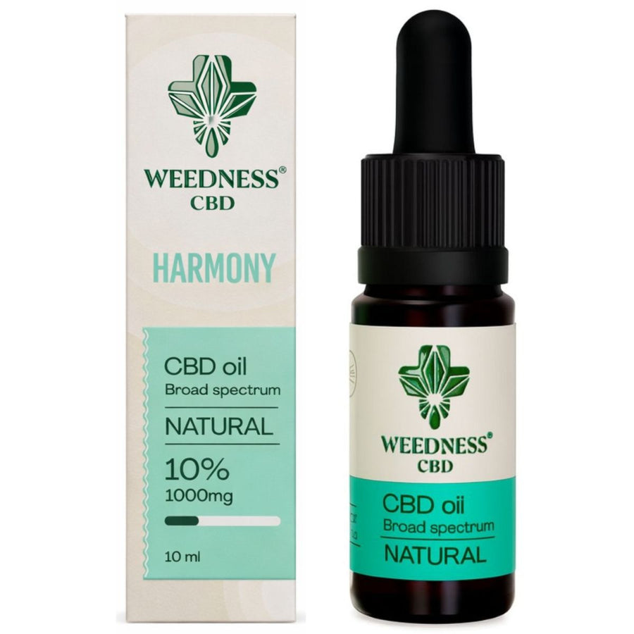 Weedness Natural CBD Oil 10% (1000mg) 10ml