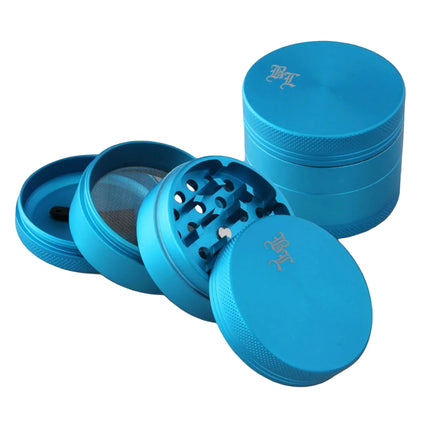 Aluminium Grinder 4-part satin matt by Black Leaf