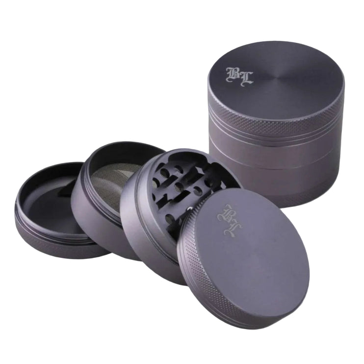 Aluminium Grinder 4-part satin matt by Black Leaf