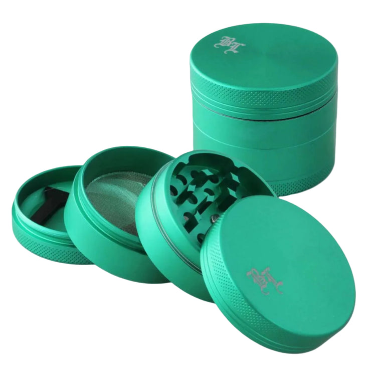 Aluminium Grinder 4-part satin matt by Black Leaf