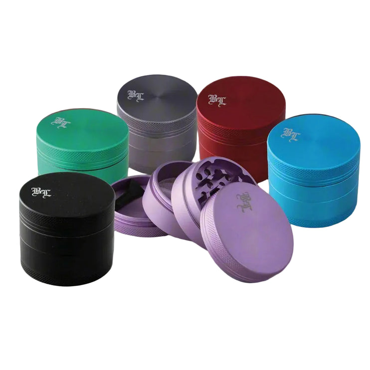 Aluminium Grinder 4-part satin matt by Black Leaf