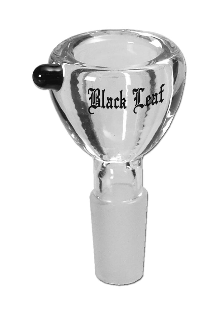 Black Leaf Glass Bowl