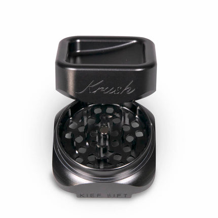 Krush Kube 3 Metallic Grinder - Black Noir/ Stone Grey/ Rose Gold