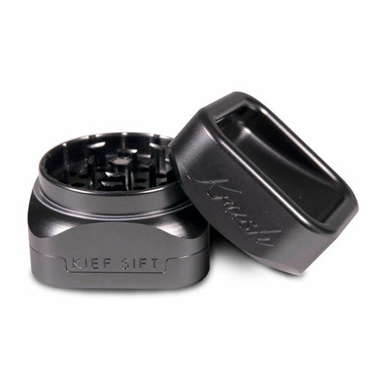 Krush Kube 3 Metallic Grinder - Black Noir/ Stone Grey/ Rose Gold