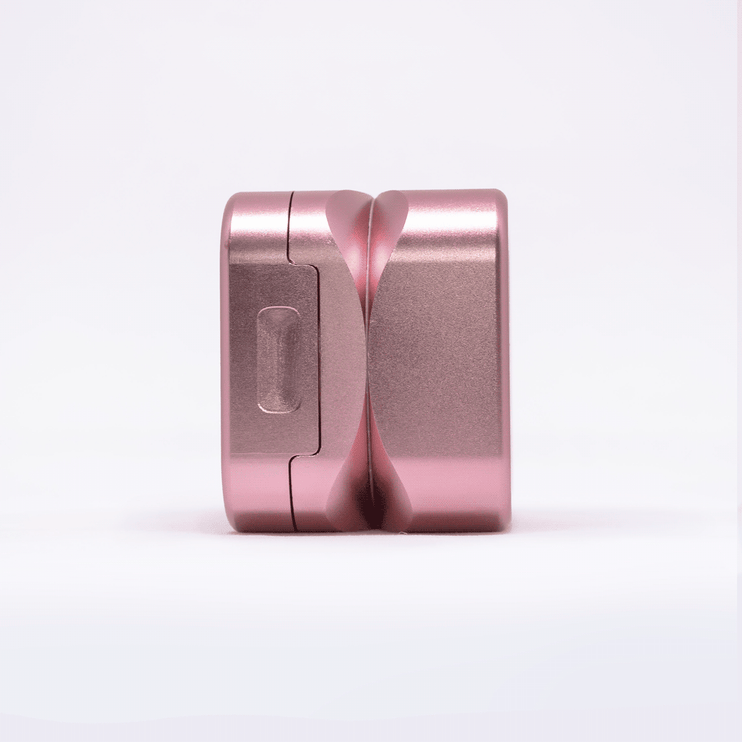 Krush Kube 3 Metallic Grinder - Black Noir/ Stone Grey/ Rose Gold