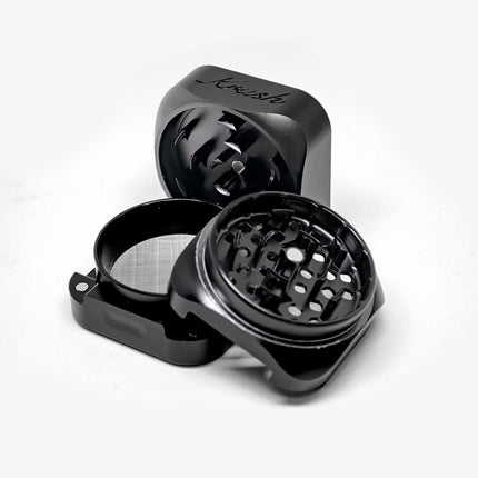 Krush Kube 3 Metallic Grinder - Black Noir/ Stone Grey/ Rose Gold