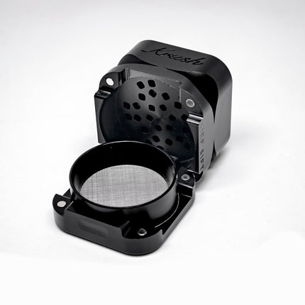Krush Kube 3 Metallic Grinder - Black Noir/ Stone Grey/ Rose Gold
