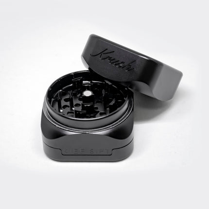 Krush Kube 3 Metallic Grinder - Black Noir/ Stone Grey/ Rose Gold